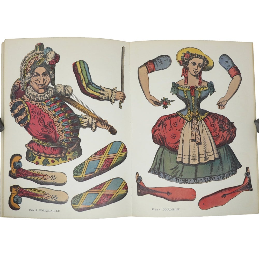 Antique French Jumping Jacks Paper Dolls