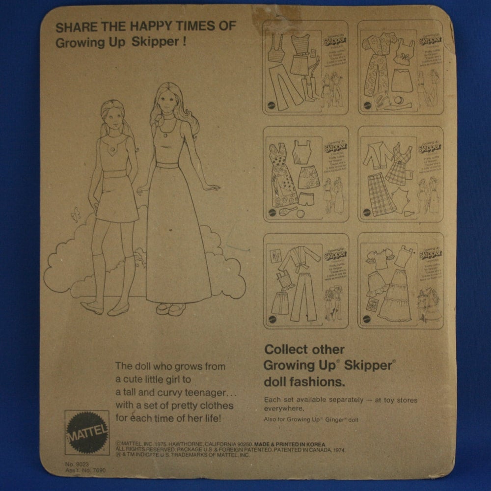 Mattel Skipper Growing Up #9023 NRFP