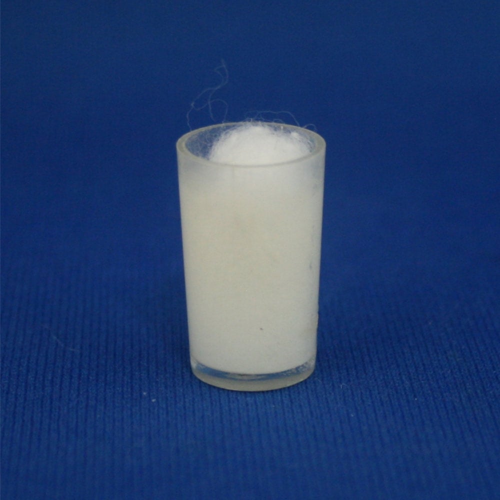 Mattel Vintage 1960s Glass of "Milk" with Cotton "Foam"