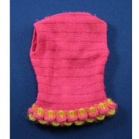 Mattel Barbie Talking Pink Knit Top with yellow trim