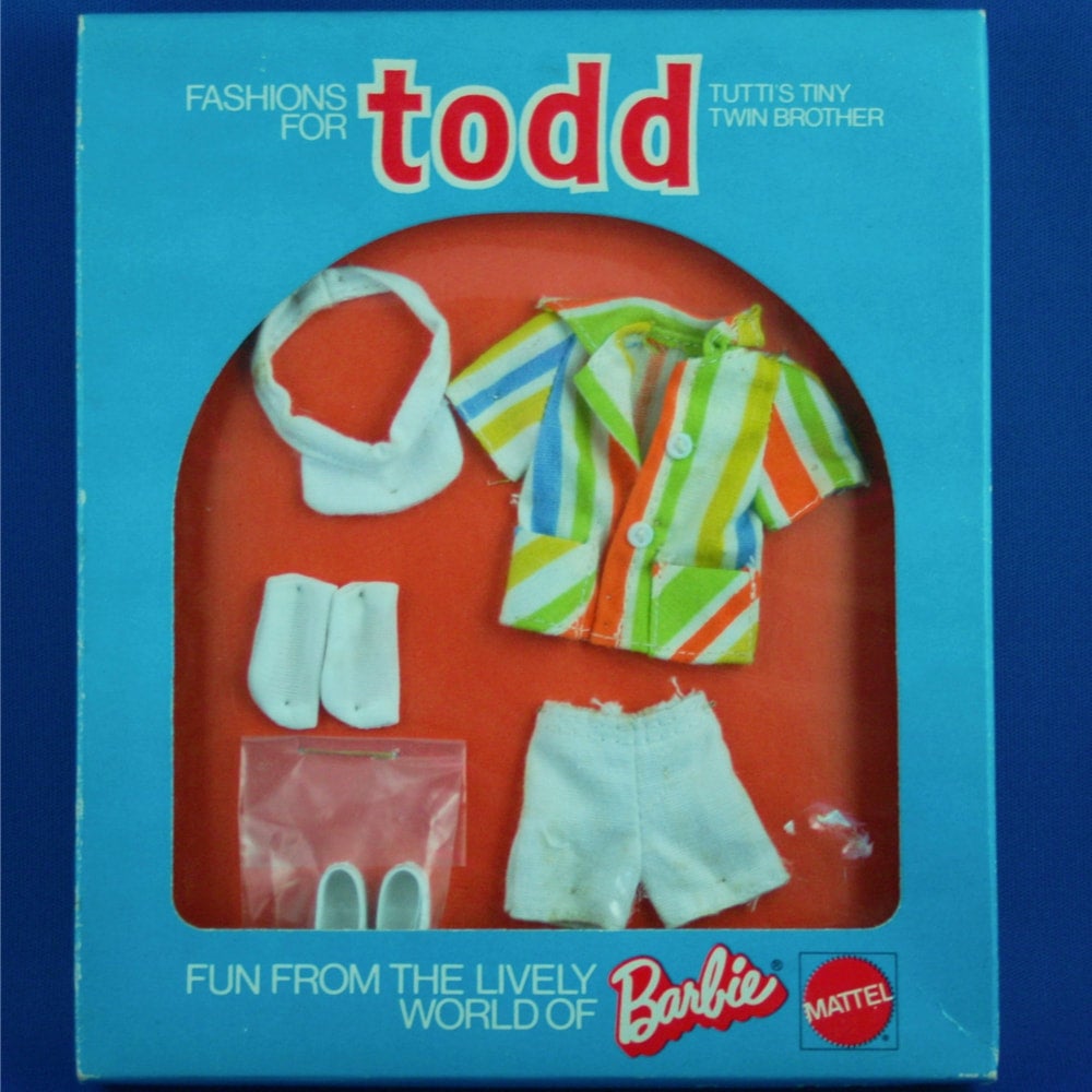 Mattel Tutti's Twin Brother Todd "Huebsch Angzogen" (Well Dressed) NRFB