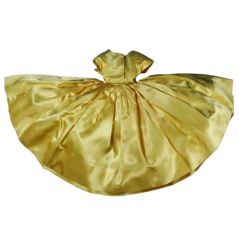 Madame Alexander Cissy Evening Opera Dress in Yellow Satin