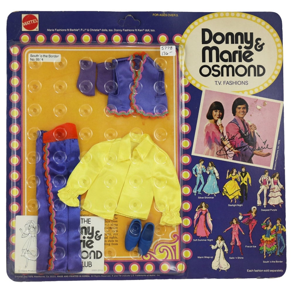 Mattel Donny and Marie Osmond T.V. Fashions 1976 "South O' the Border" NRFB Paired Set