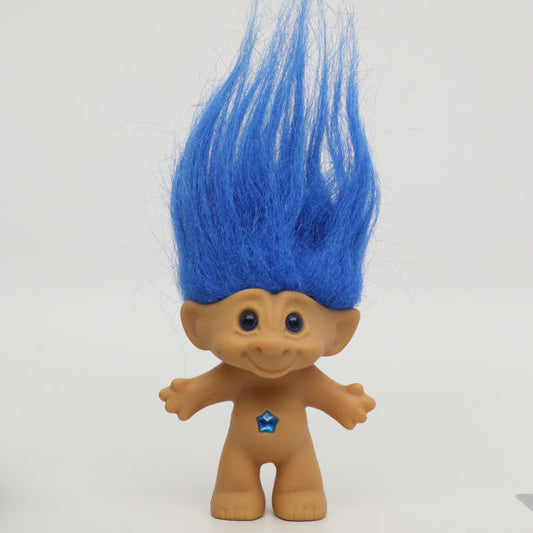 Galoob Treasure Troll 1998 3" Blue Star