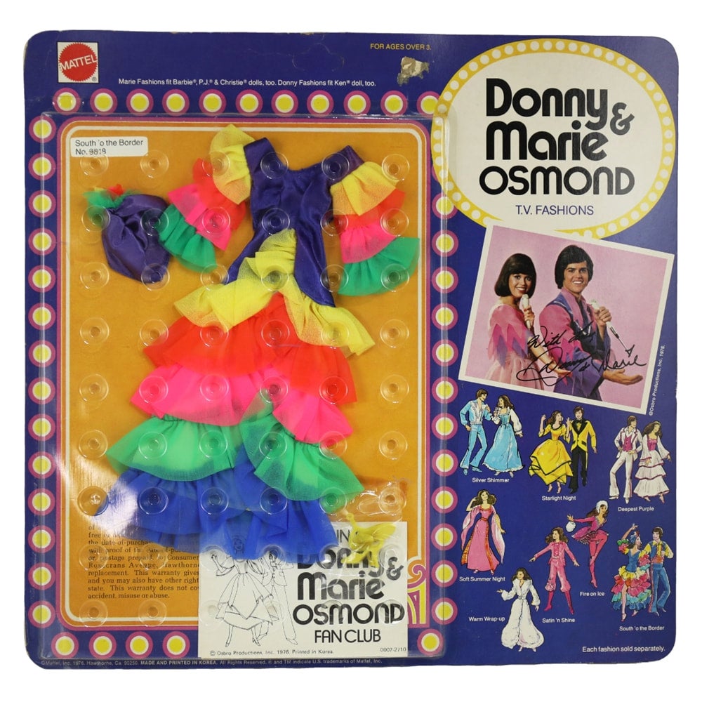 Mattel Donny and Marie Osmond T.V. Fashions 1976 "South O' the Border" NRFB Paired Set