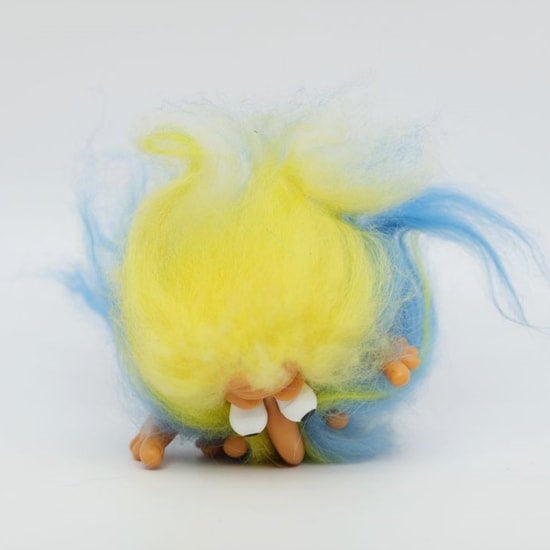 Royalty Designs of Florida (RDF) 1967 Guru Troll 3.5" Yellow and Blue