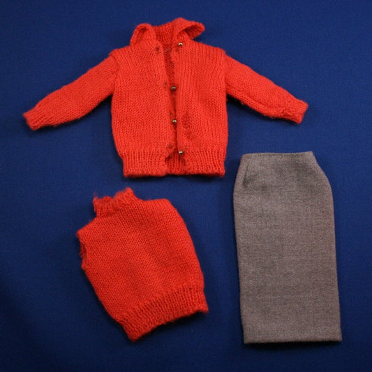 Mattel Barbie #976 Sweater Girl Sweater, Shell, Skirt