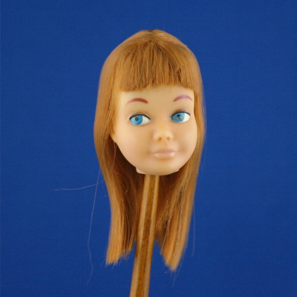 Mattel Skipper Bend Leg Head Only Redhead (Pink Skin version)