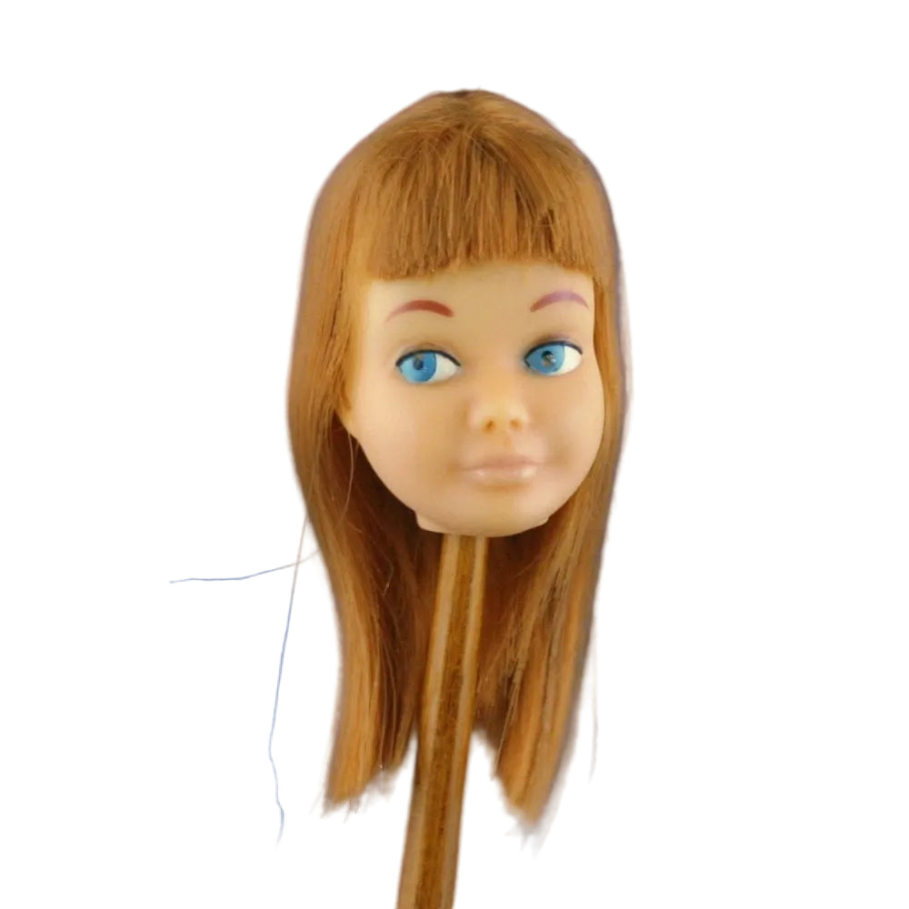 Mattel Skipper 1966 Bend Leg Head Only Redhead (Pink Skin version)