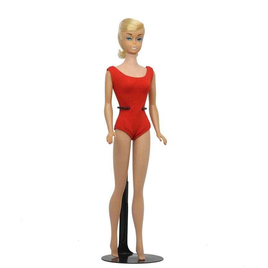 Mattel Barbie Swirl Ponytail Doll Platinum Hair