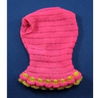 Mattel Barbie Talking Pink Knit Top with yellow trim