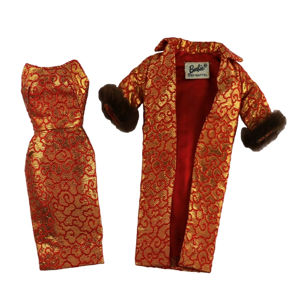 Mattel Barbie #992 Golden Elegance Coat and Dress