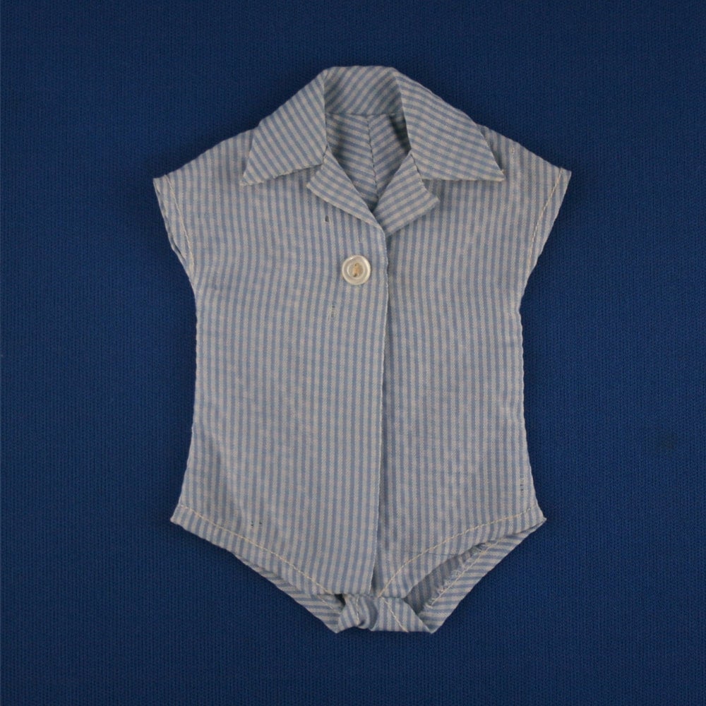 Mattel Barbie #916 Commuter Set Blue Check Blouse