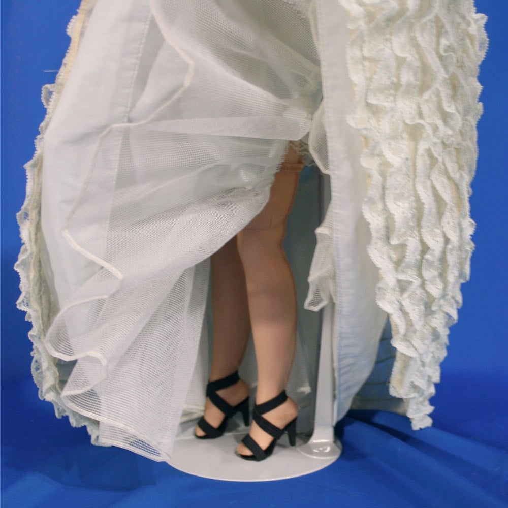 Madame Alexander Elise doll wearing Blue Ruffled Ballgown