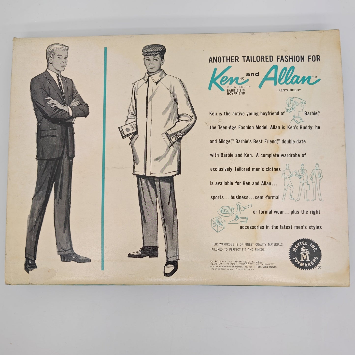 Mattel Ken 1963 Touchdown NRFB