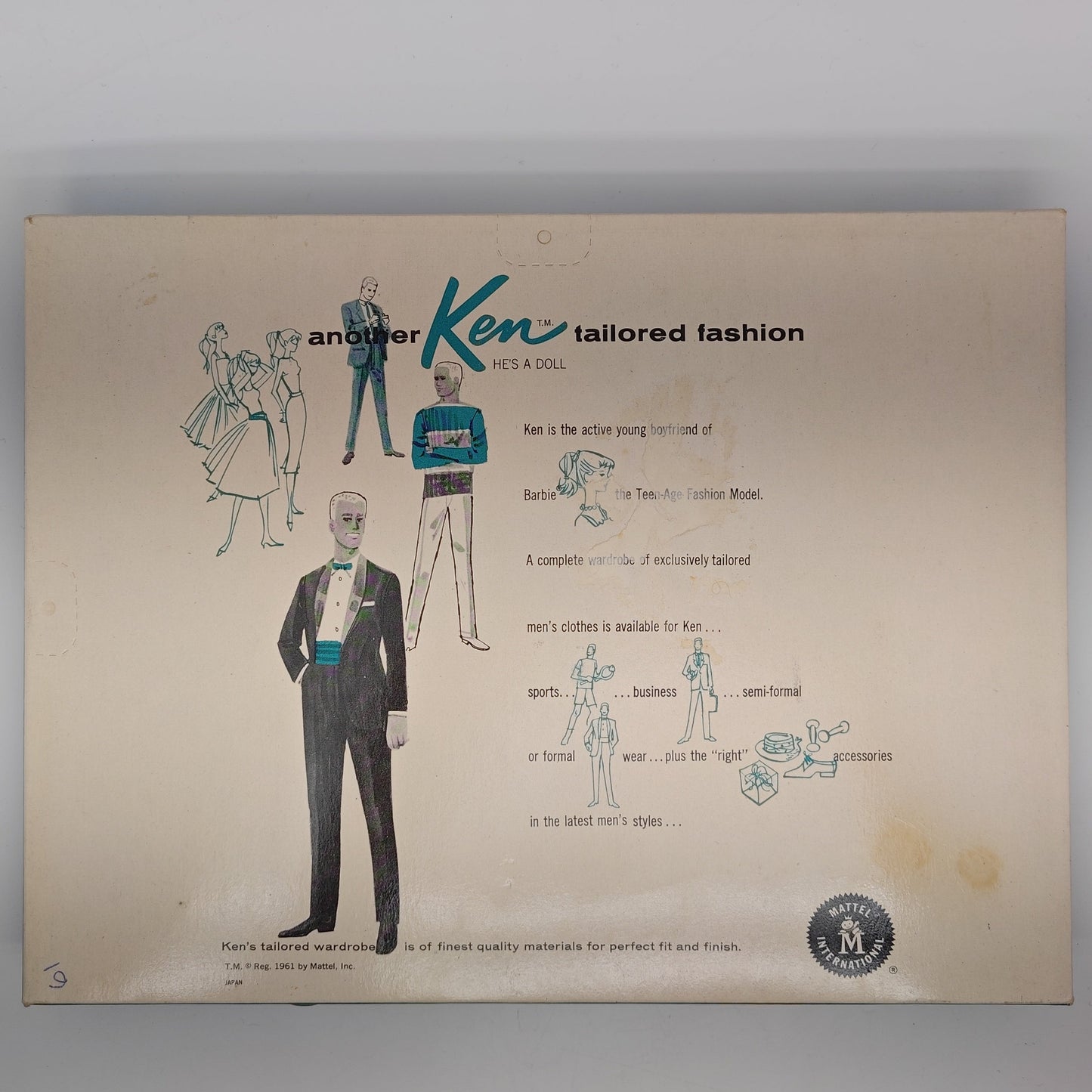 Mattel Ken 1961 Saturday Date NRFB