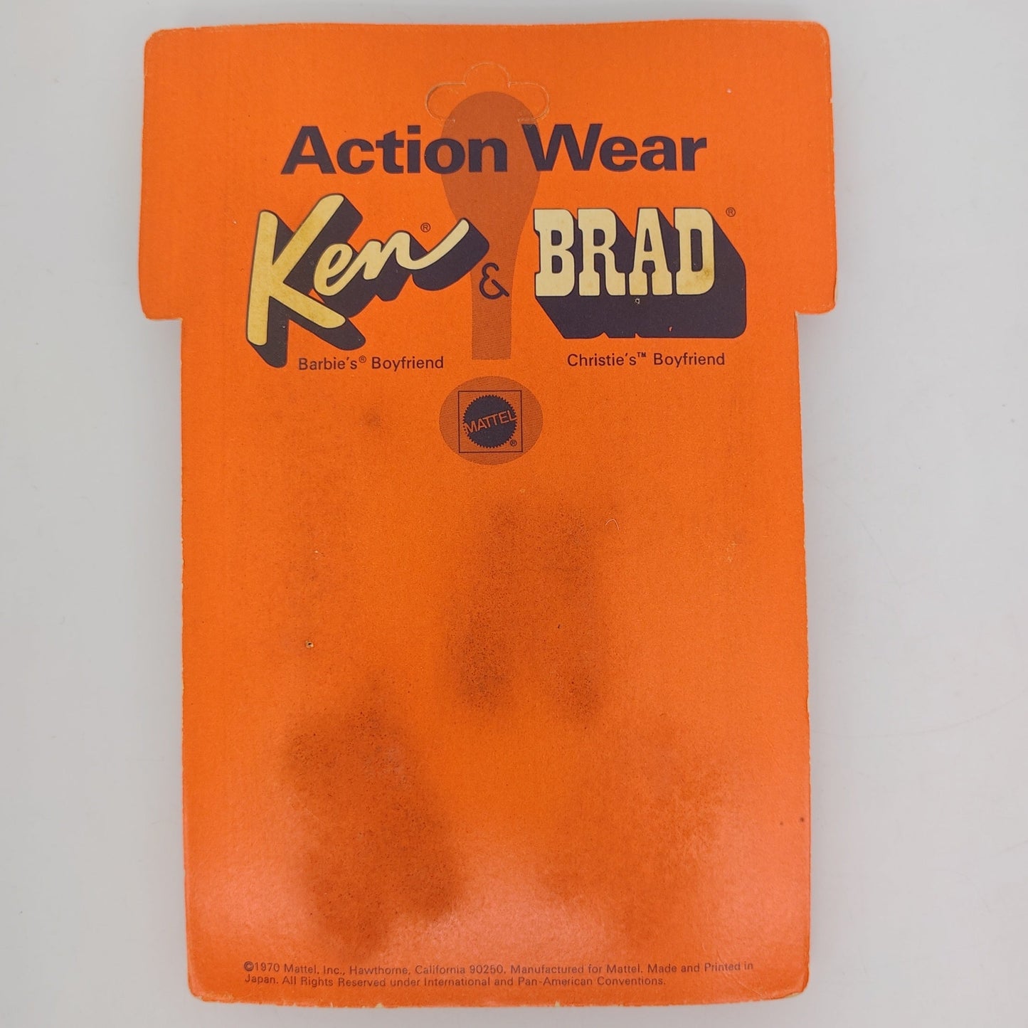 Mattel Ken PAK Action Wear Shoe Ins NRFP