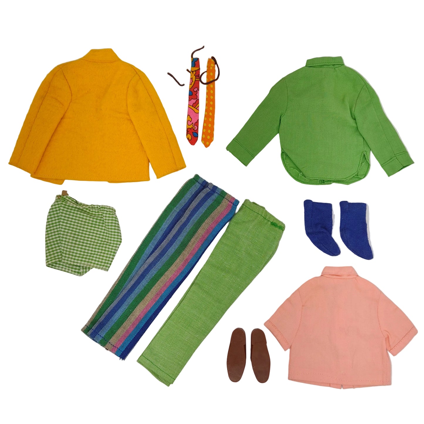 Mattel Ken 1970 Casual All Stars Striped Complete Set