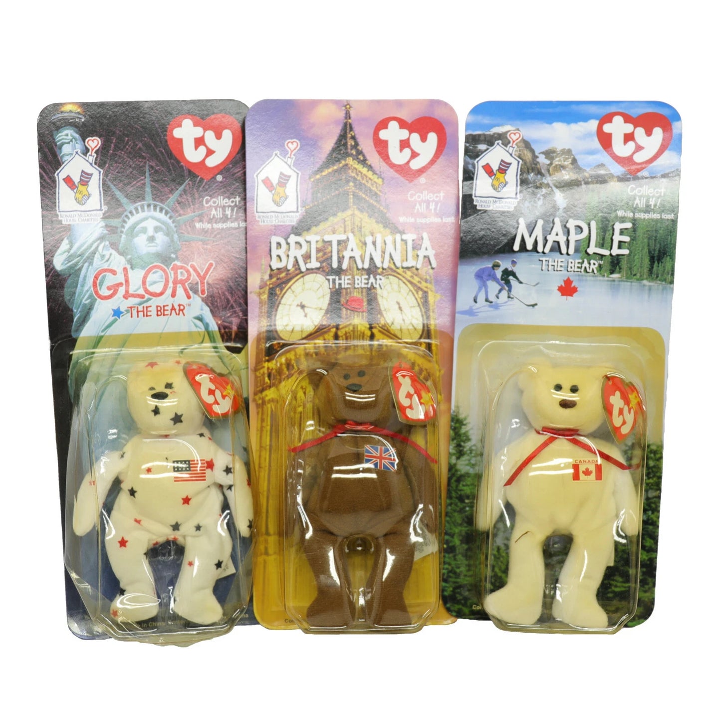Ty Beanie Baby 1999 McDonald’s Glory Britannia Maple NRFC