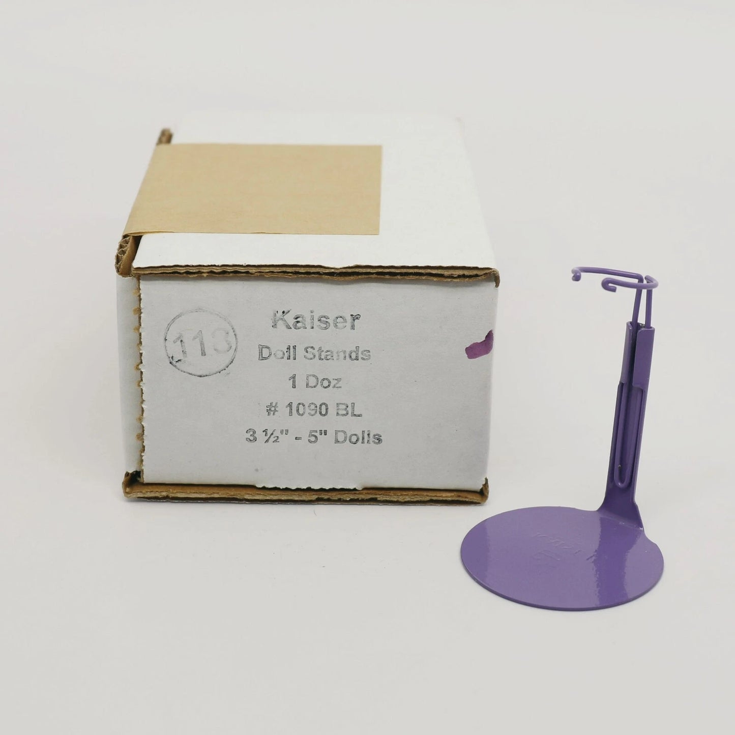 Kaiser #1090 Blue-Purple doll stand box of dozen (12)