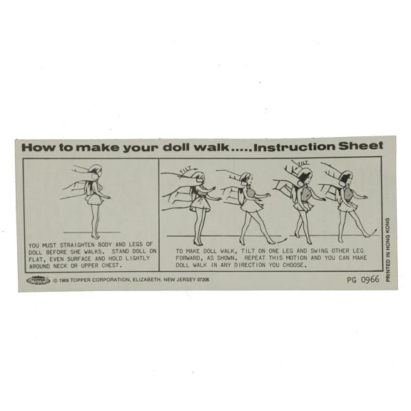 Topper Toys Dawn Instruction Sheet