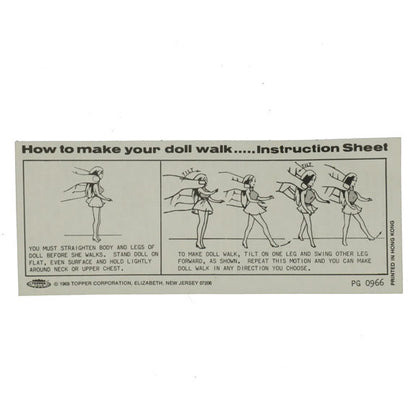 Topper Toys Dawn Instruction Sheet