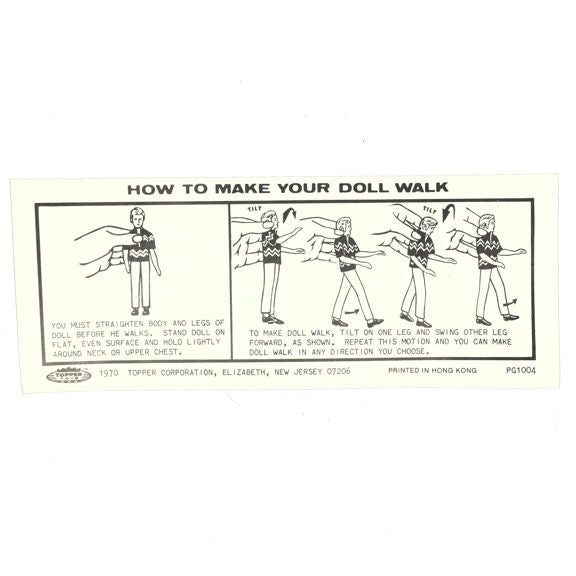 Topper Toys Dawn Instruction Sheet