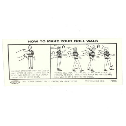 Topper Toys Dawn Instruction Sheet