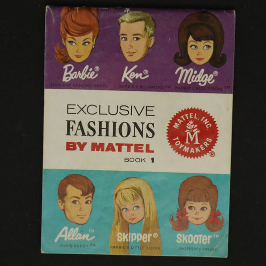 Mattel Barbie Ken Midge Allan Skipper Skooter 1964 Book 1 Booklet