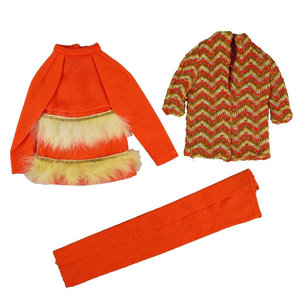 Mattel Barbie MOD Era Fur Sighted - Orange Version - Complete