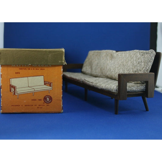 Mattel Modern Wood Furniture Sofa NMIB for any 11.5 to 12 in. doll including Barbie