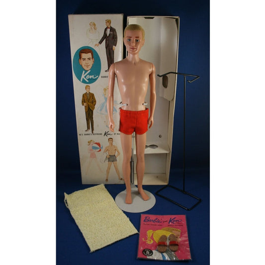 Mattel Ken Flocked Hair doll NMIB