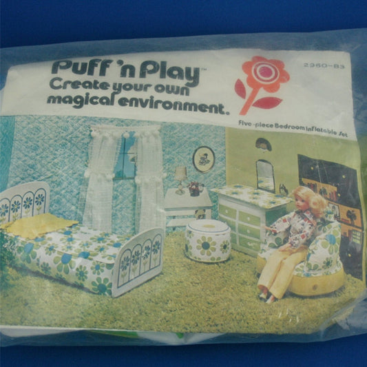 Zee Toys Puff 'n Play Bedroom Set for 11 1/2" Fashion Dolls