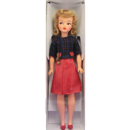 12 3/4" White Doll Box with Clear Lid