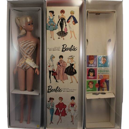 12 3/4" White Doll Box with Clear Lid