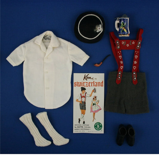 Mattel Ken In Switzerland Complete Set