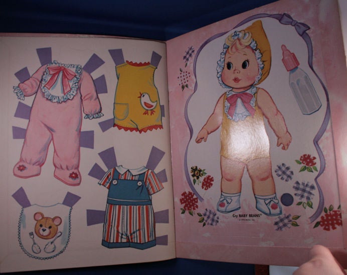 Whitman Cry Baby Beans and Biffy Beans Paper Doll