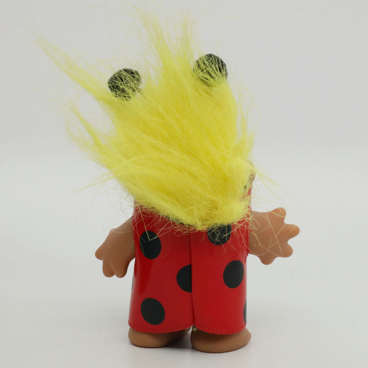 Jakks Pacific 2005 5" DAM Ladybug Troll, Original Good Luck Doll
