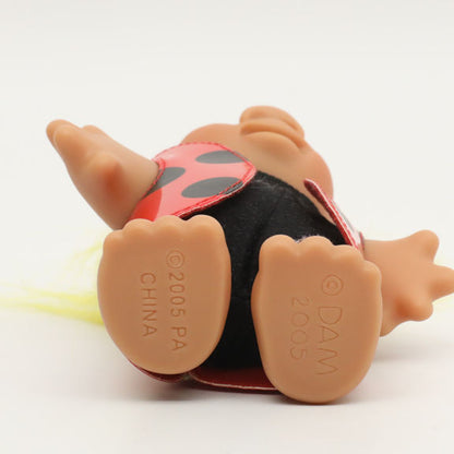 Jakks Pacific 2005 5" DAM Ladybug Troll, Original Good Luck Doll
