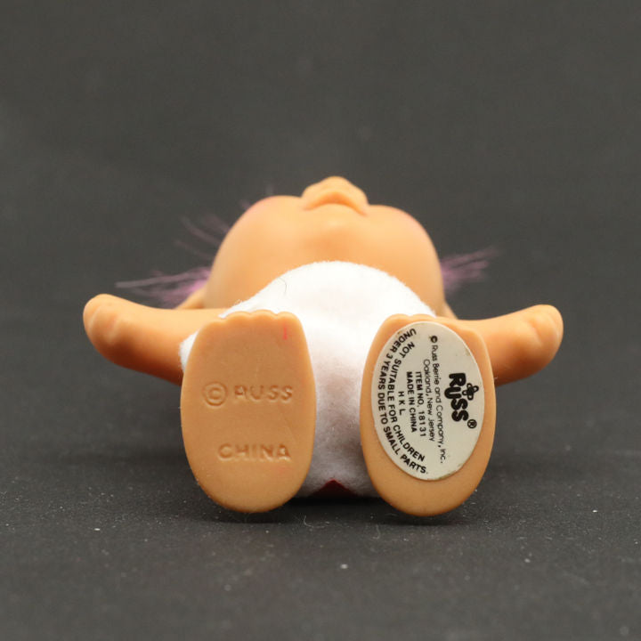 Russ 1990s Baby Love Valentines Standing 3" Troll Doll