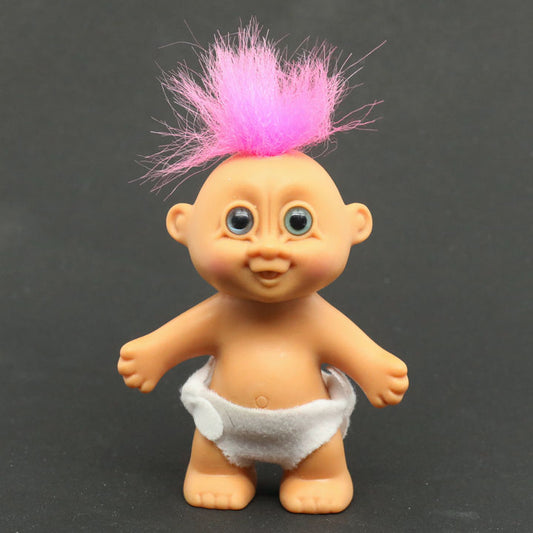 Russ 1990s Baby Love Valentines Standing 3" Troll Doll
