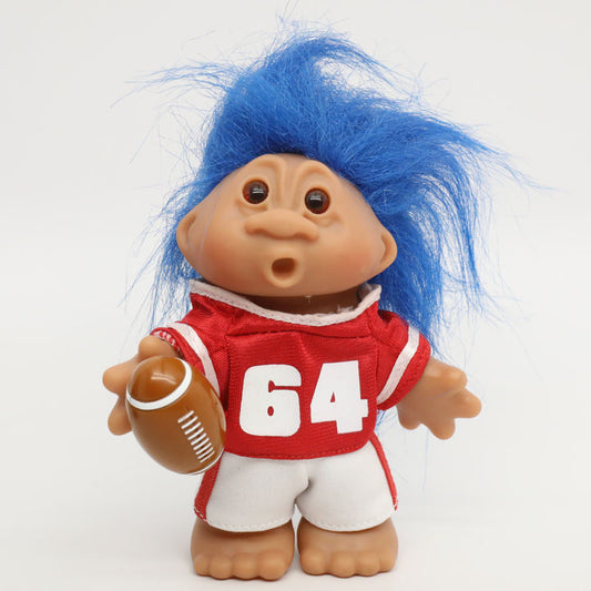 Jakks Pacific 2005 5" DAM Football Troll, Original Good Luck Doll
