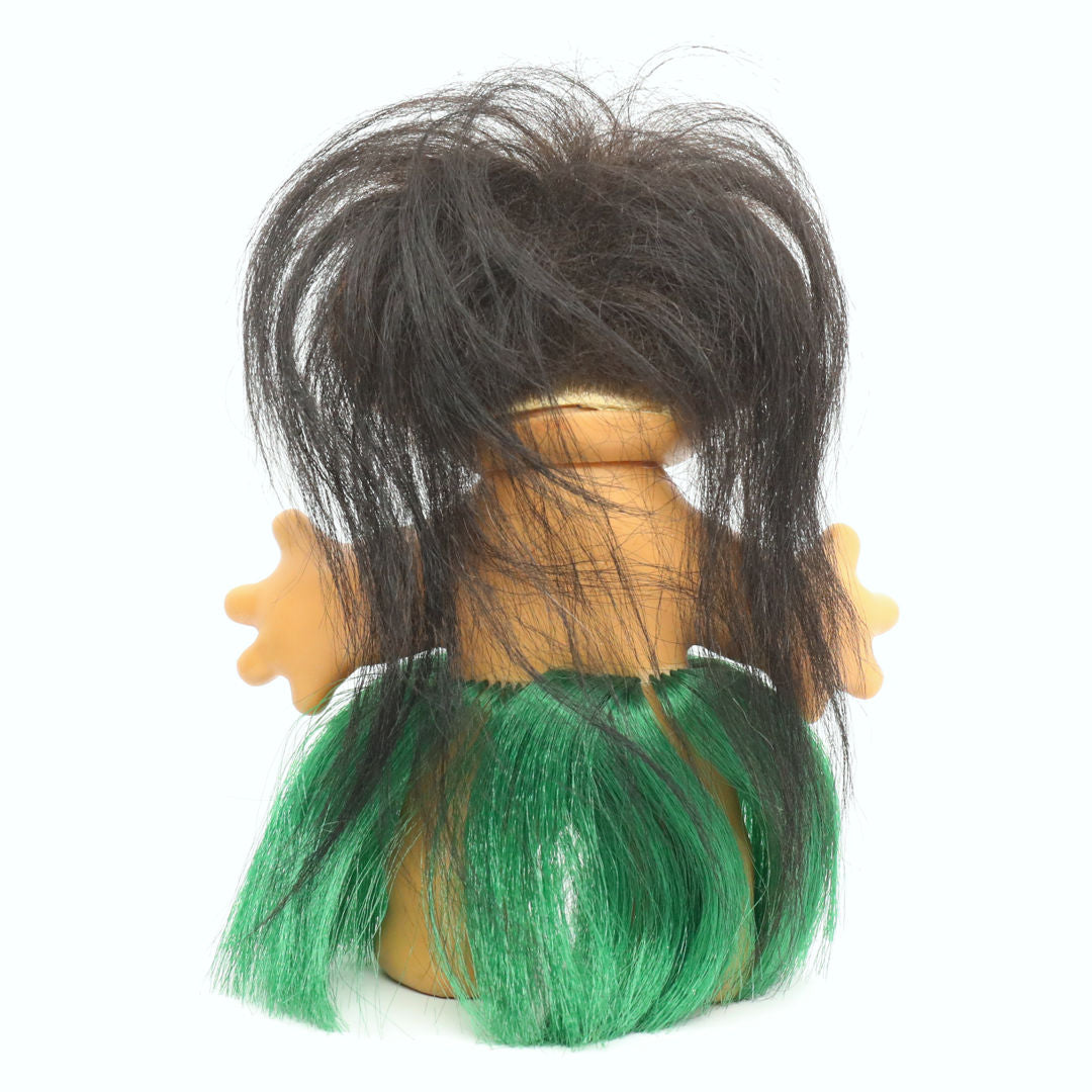 Uneeda Wishnik 1960s Rooted (Hula) Skirt 5.5" Troll Doll