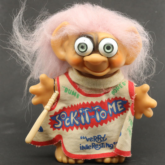 Uneeda Wishnik 1968 Laugh-In TV Show "Sock-It-To-Me" 5" Troll Doll