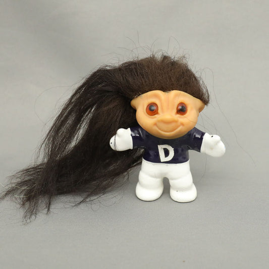 DAM 1960s Eskimo 2.5" Troll Mascot - Navy Blue with White "D"