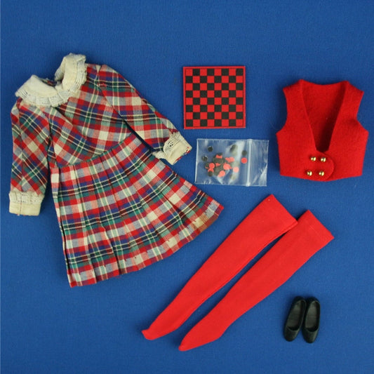 Mattel Skipper Rainy Day Checkers Complete Set