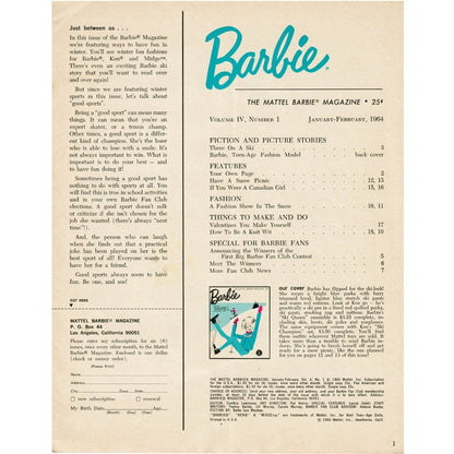 The Mattel Barbie Magazine 1964