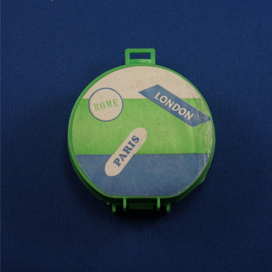 Mattel Barbie Francie MOD Era Green Travel Hat Box