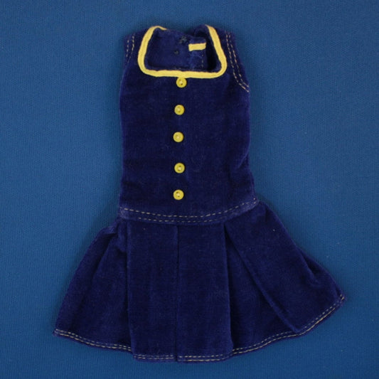 Mattel Francie MOD Era PAK Pleat-Neat Navy Blue Dress
