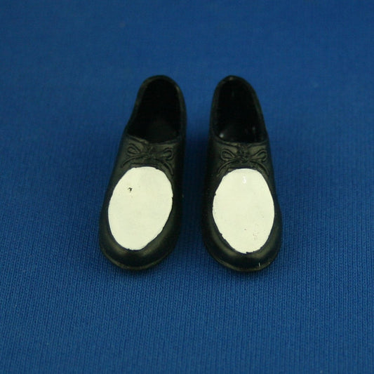 Mattel Ken Vintage 1960s Shoes Black with White Upper